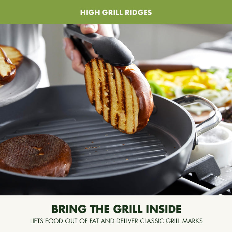 Valencia Pro 11" Ceramic Nonstick Grill Pan