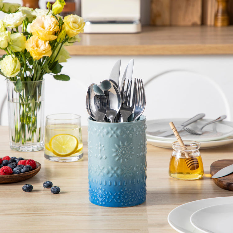 7.2"+5.4" Ceramic Utensil Holder Set of 2 (2 Count)