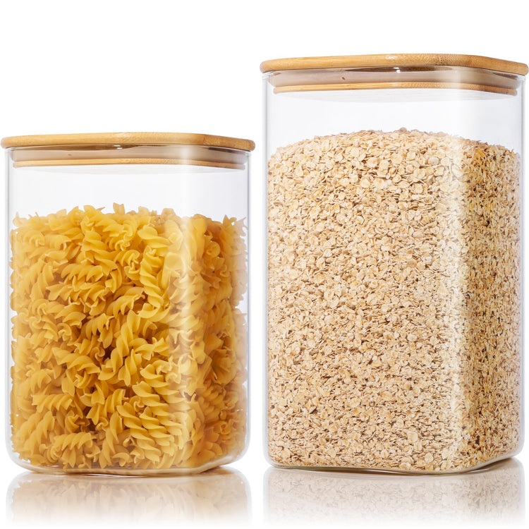Large Glass Storage Containers 168oz&84oz (2 Count)