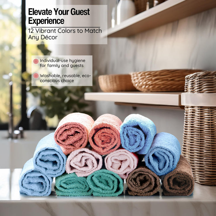 Washcloths 13" x 13" Washcloths 12 Pack (12 Count)