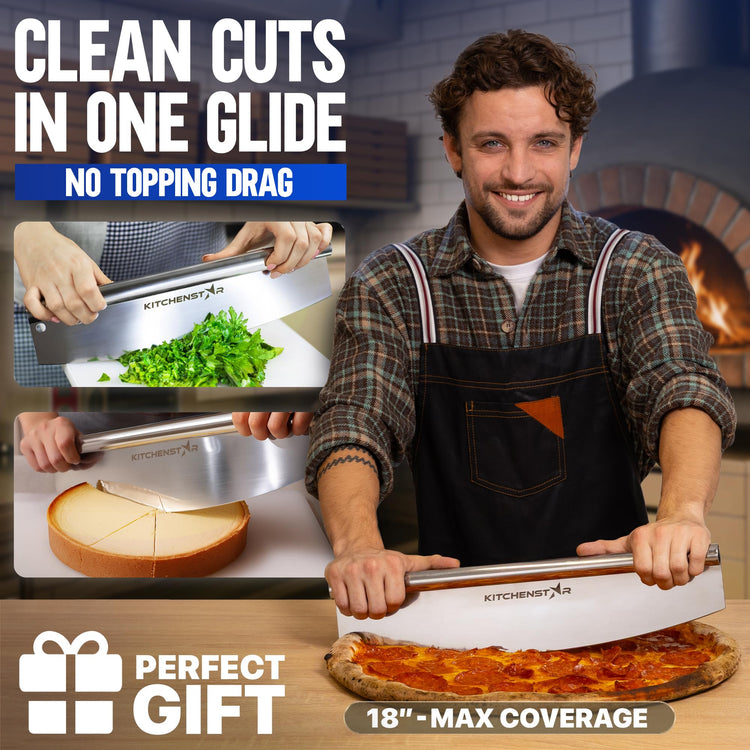 18 Inch Pizza Cutter Rocker Blade