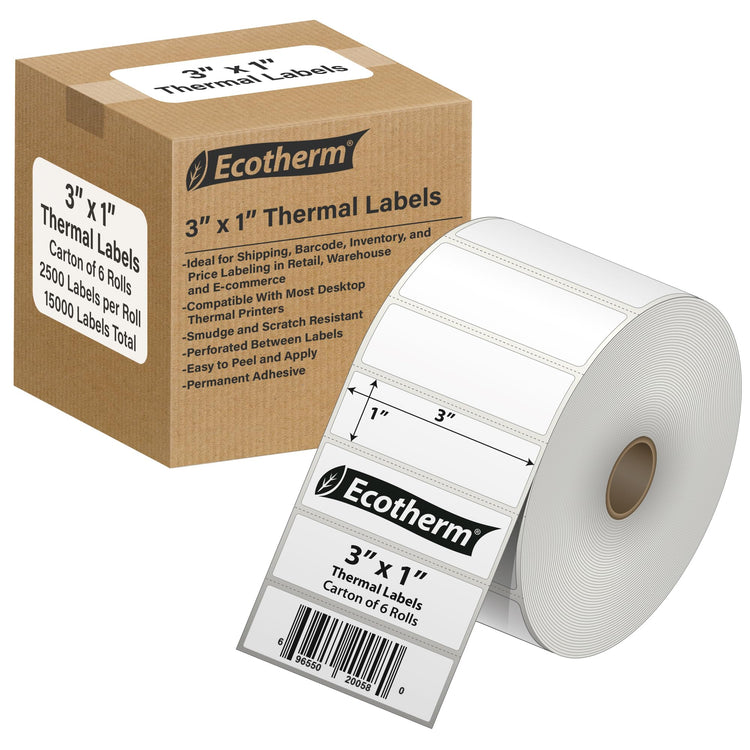 3" x 1" Thermal Labels (15000 Count)
