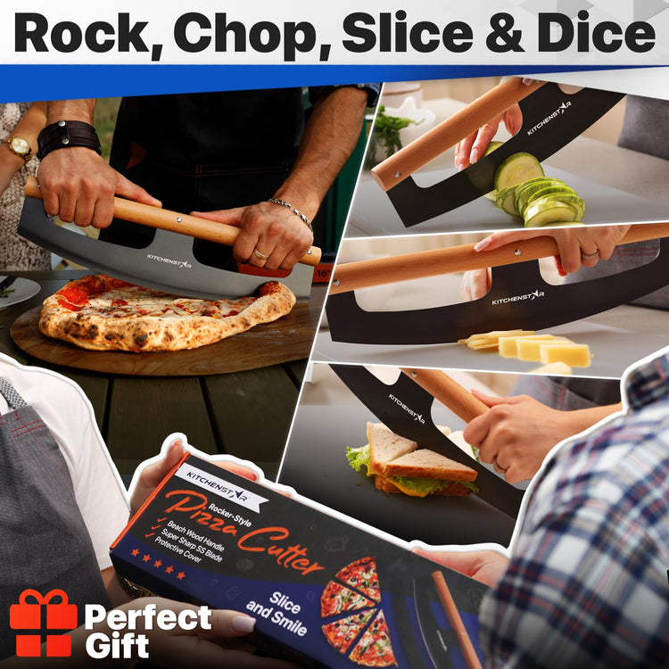 16 Inch Pizza Cutter Rocker Blade