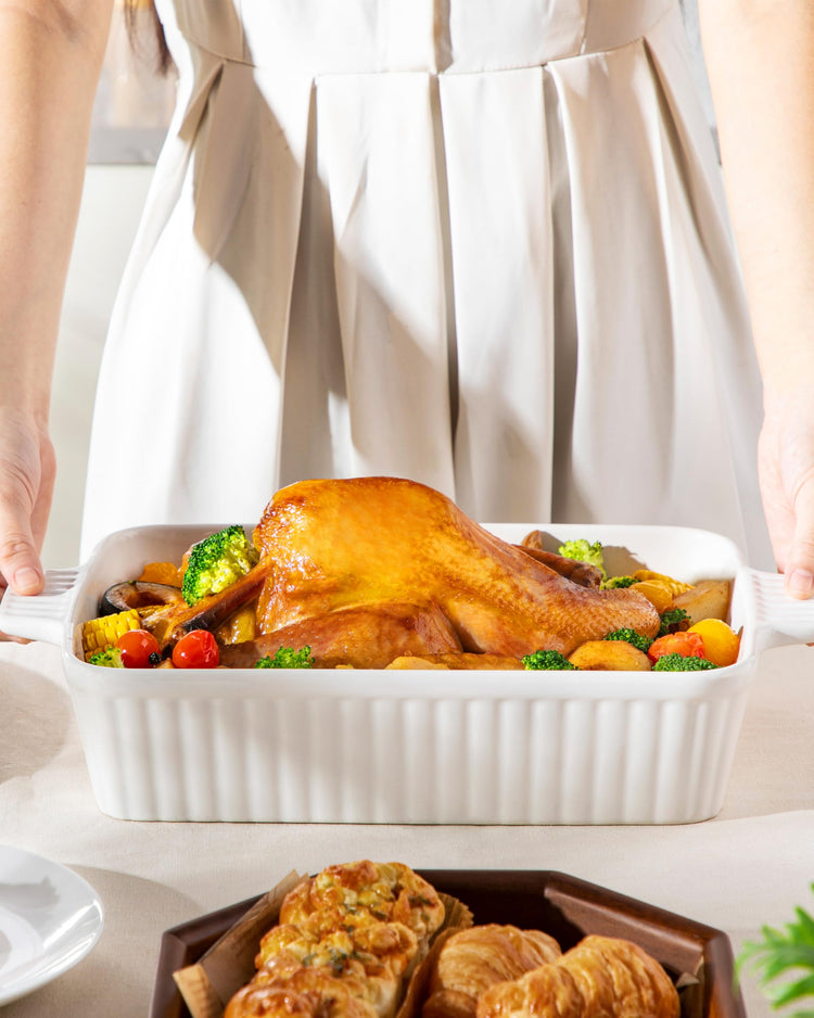 4.4QT Ceramic Casserole Dishes for Oven