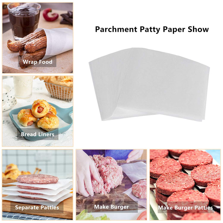 1000 Pcs Burger Patty Paper Squares (1000 Count)