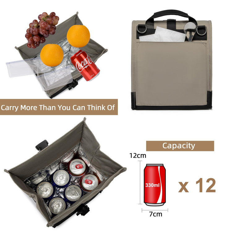 Insulated Lunch Bag Rolltop Lunch Box Tote Bag for Women