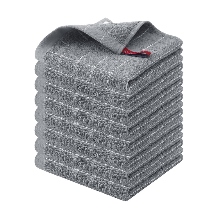 100% Cotton Terry Kitchen Dish Cloths (8 Count)