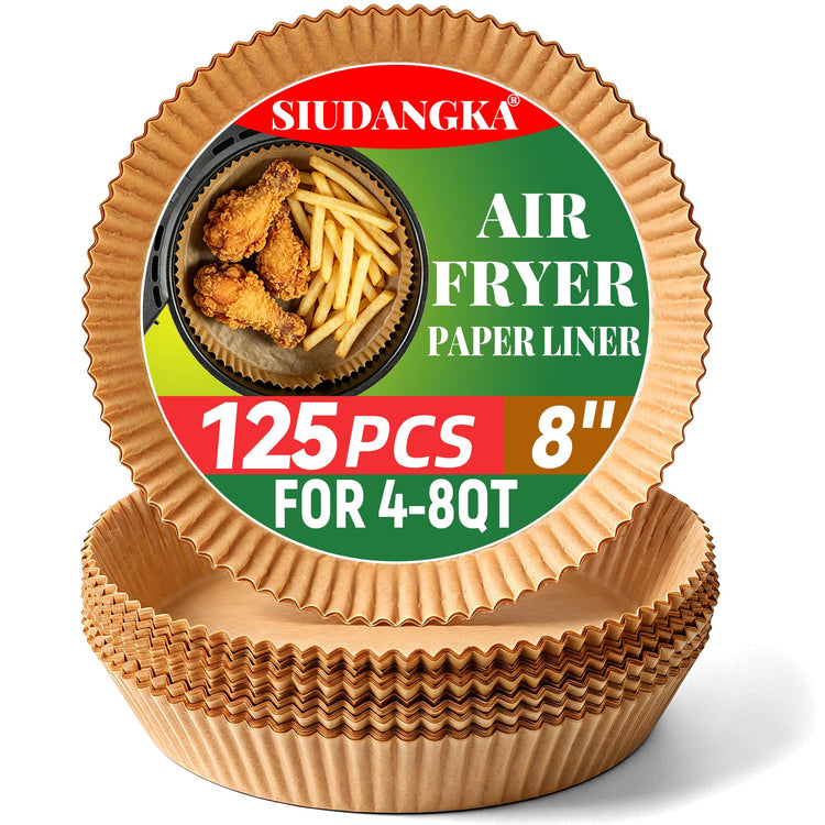 125Pcs Air Fryer Liners Disposable Parchment Paper for Ninja Air Fryer (125 Count)