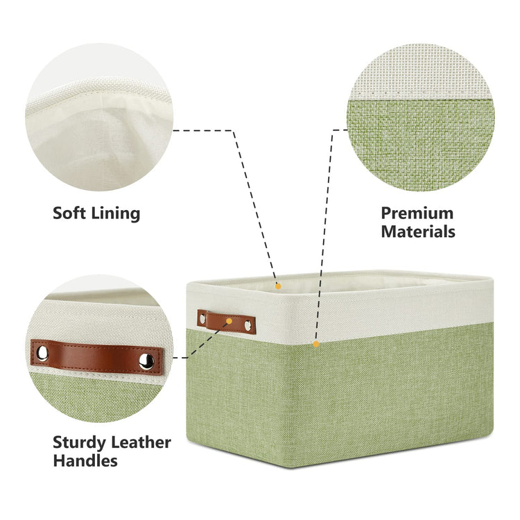 Fabric Storage Bins for Laundry (3 Count)