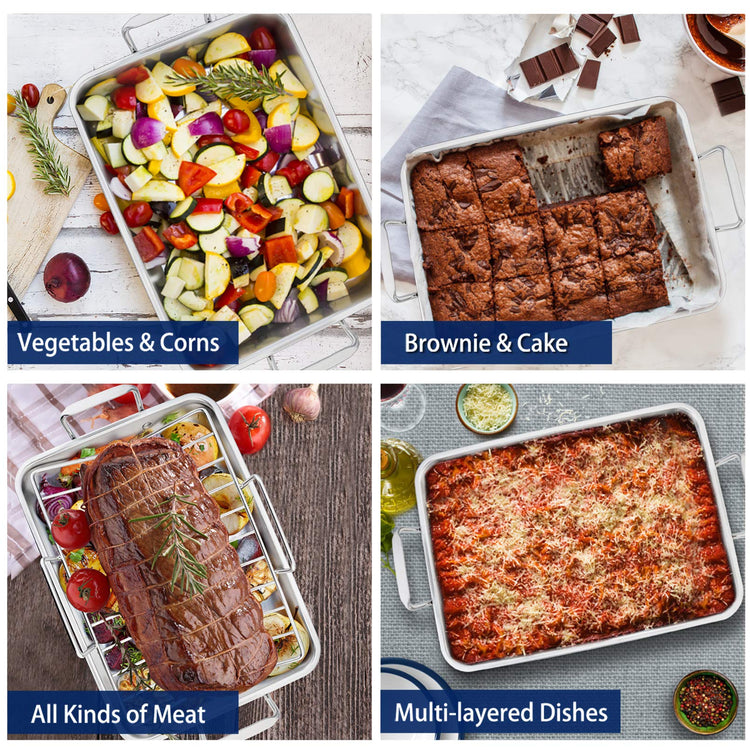 16" Roasting Pan with Racks