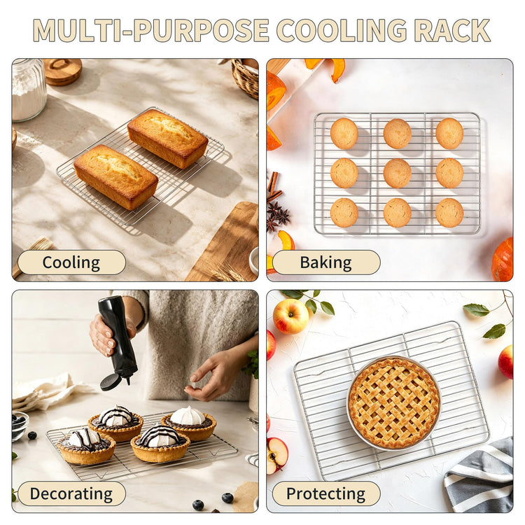 Stainless Steel Baking Sheet with Rack Set