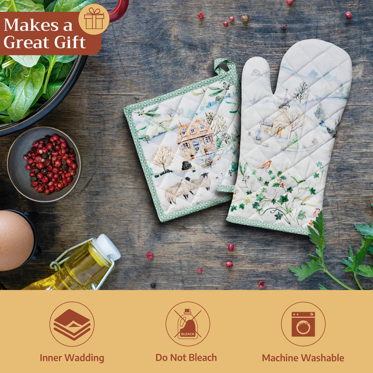Maison d'Hermine Oven Gloves 100% Cotton Oven Mitt