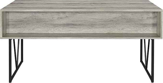 Coaster Home Furnishings Analiese Rustic 63-Inch 4-Drawer Home Office Computer Writing Desk Study Table with Storage Engineered Eco-Friendly Wood Look Laminate Sturdy Steel Grey Driftwood 801999