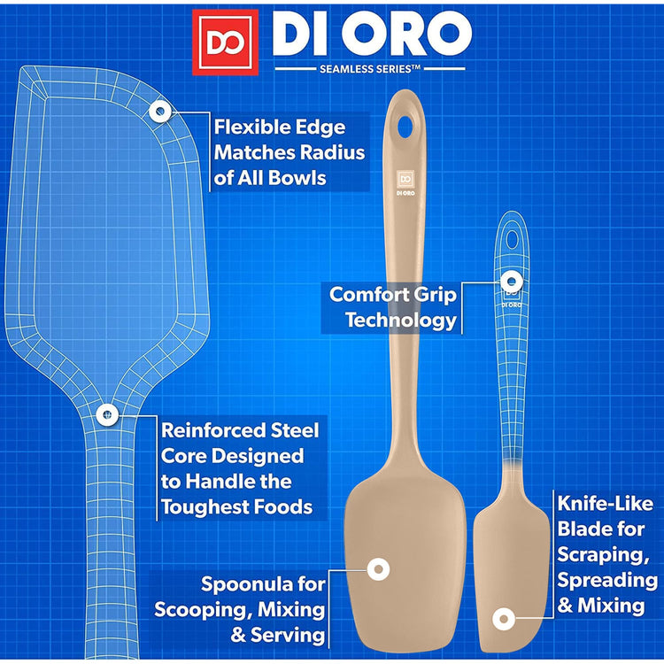 DI ORO Silicone Spatula Set