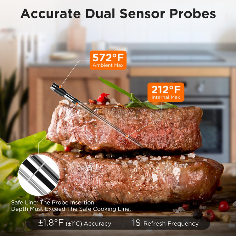 Bluetooth Meat Thermometer with Smart APP