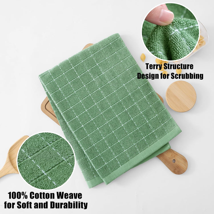 100% Cotton Terry Kitchen Towels (4 Count)