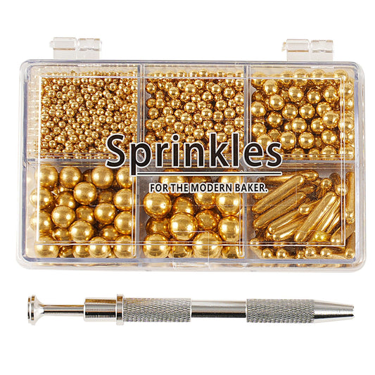 Gold Mix Sugar Sprinkles (4.16 Ounce)