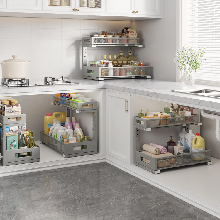 2 Pack 17IN Depth Under Sink Storage Organizer (2 Count)