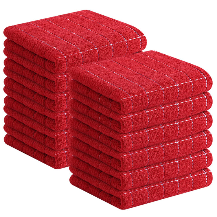 100% Cotton Terry Kitchen Towels (12 Count)