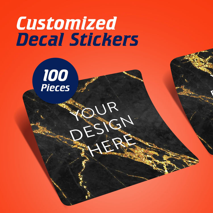 Custom Vinyl Stickers Your Image (100 Count)