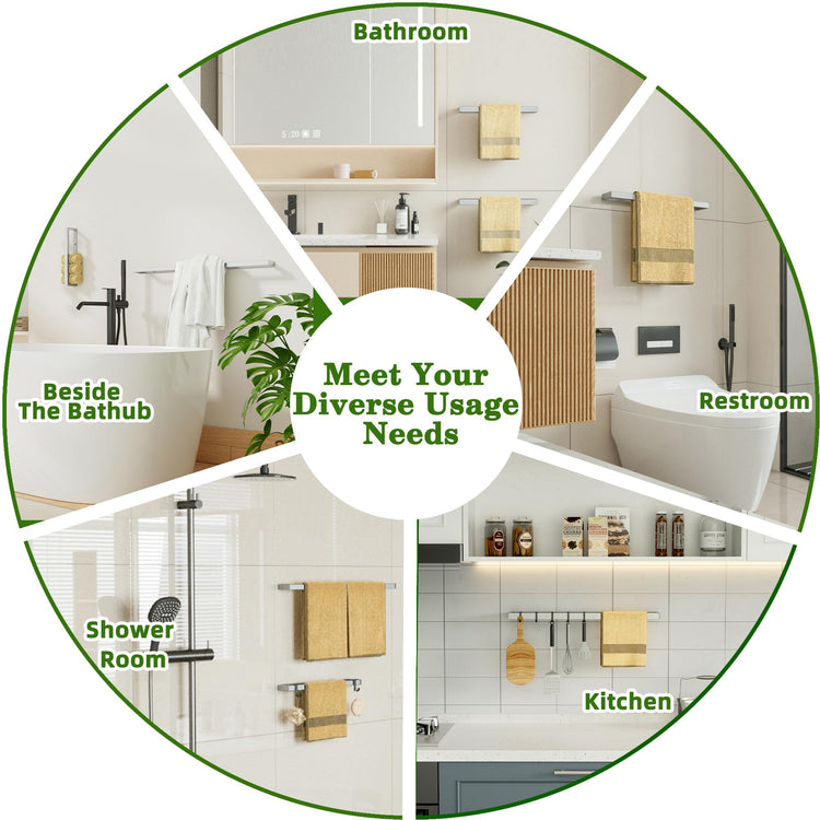 20 Inch Hand Towel Holder Towel Bar for Bathroom Wall Mounted