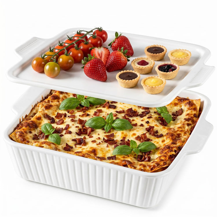 10" Square Casserole Dish with Lid