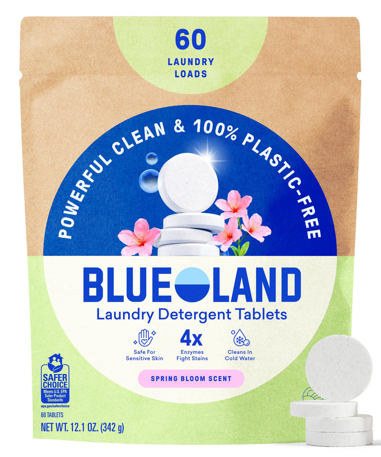 100% Plastic Free Laundry Detergent Tablets (60 Count)
