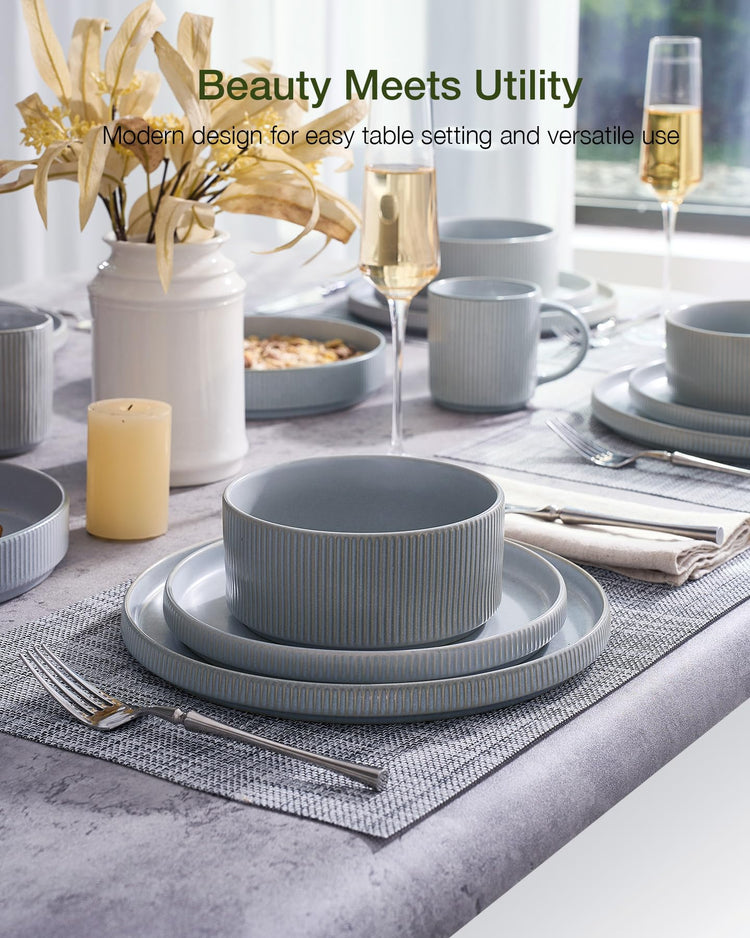 Star Stoneware Dinnerware Sets for 8 (24 Count)