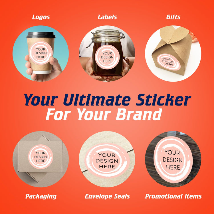 100 Custom Vinyl Stickers (100 Count)
