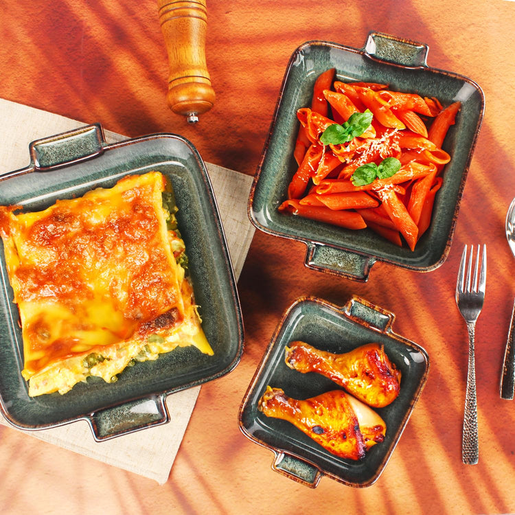 Ceramic Casserole Baking Dish (2 Count)