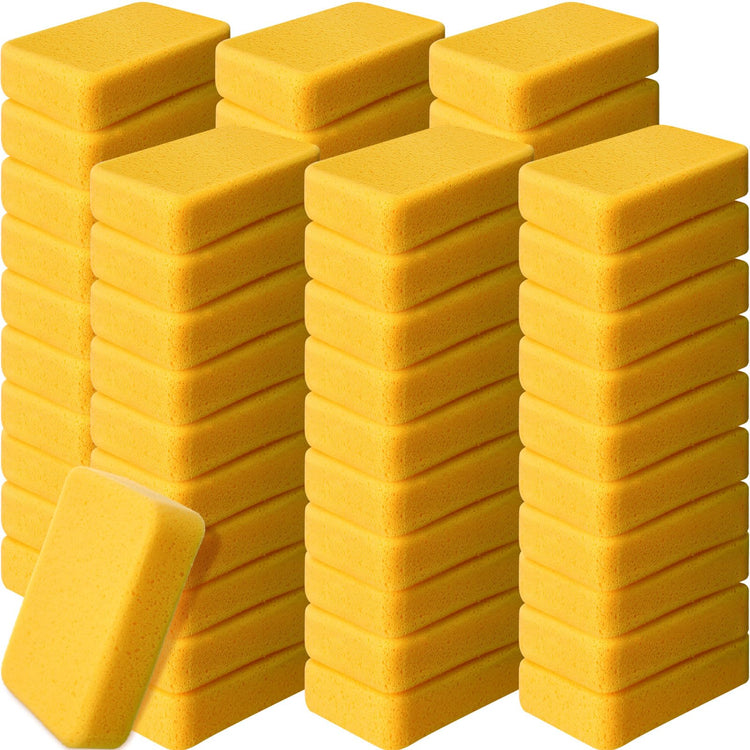 60 Pcs Large Sponges Bulk Car Cleaning Foam Commercial