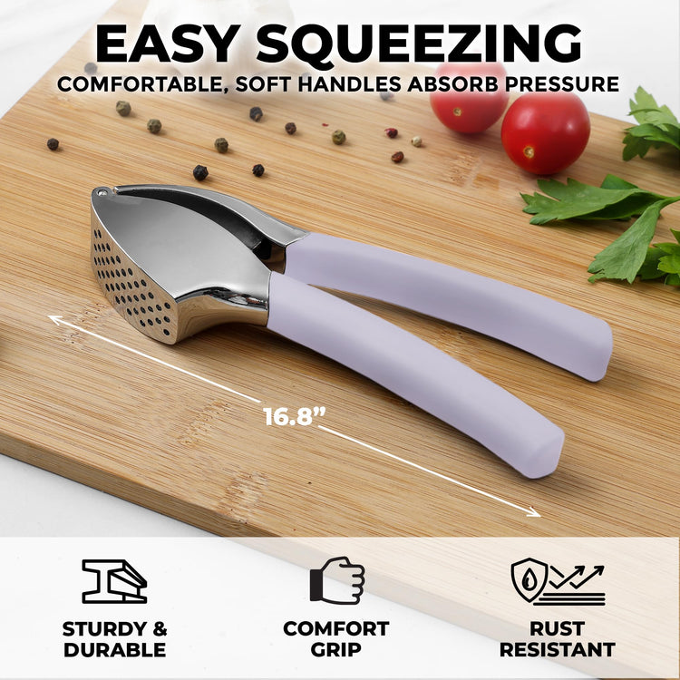 Metal Comfort Grip Garlic Press