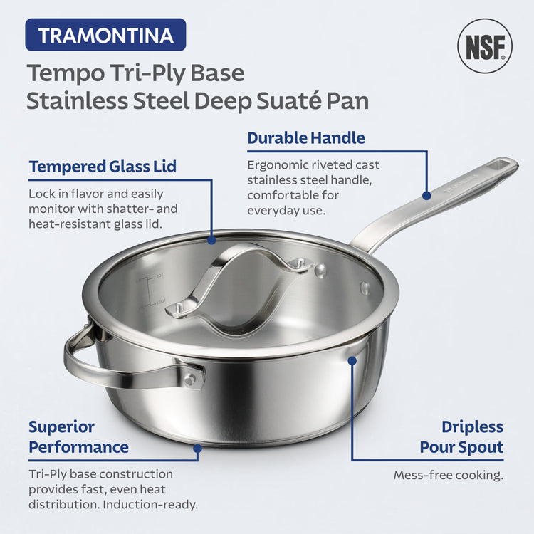 Tempo Tri Ply Base Stainless Steel 3.5