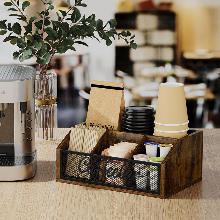 Coffee Station Organizer for Countertop