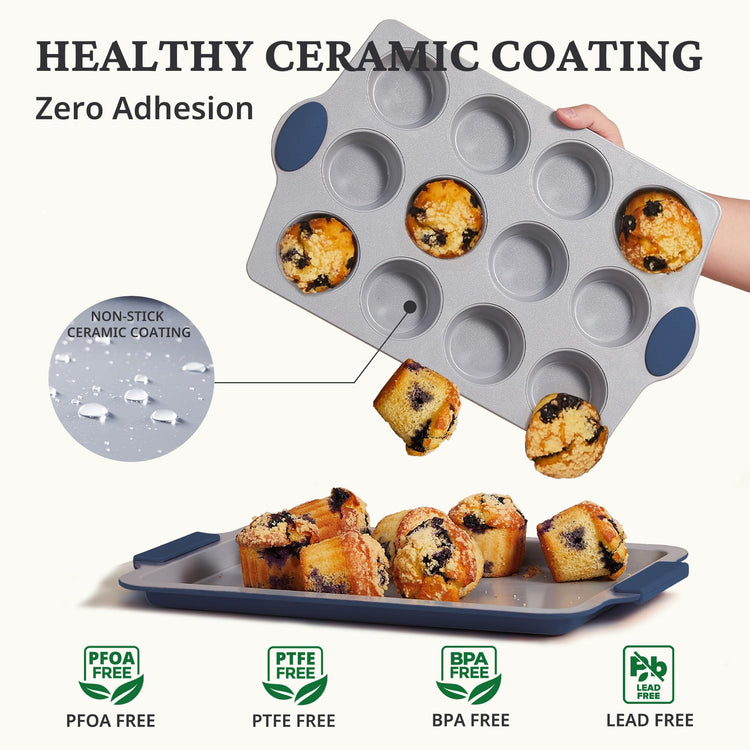 Ceramic Muffin Pan (2 Count)