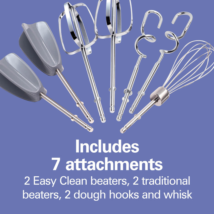 6 Speed Electric Hand Mixer With Easy Clean Beaters