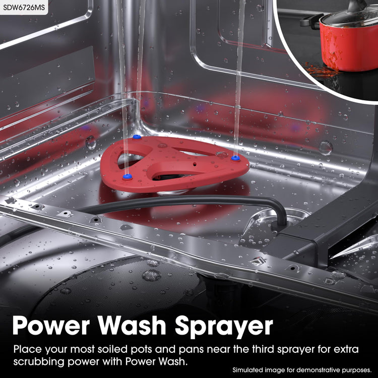 SDW6726MS 24 inch Stainless Steel Dishwasher