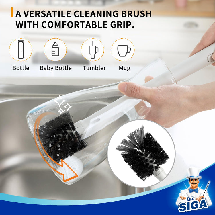 Water Bottle Brush and Straw Cleaner Brush with Long Handle
