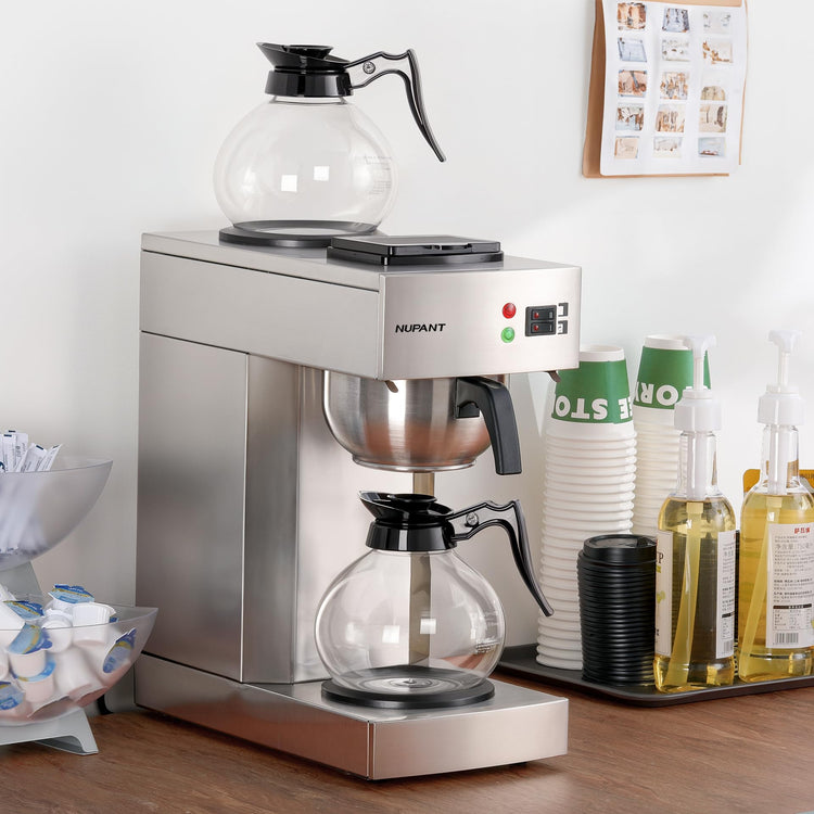 12 Cup Commercial Drip Coffee Maker 1.8L Pour Over Coffee Machines