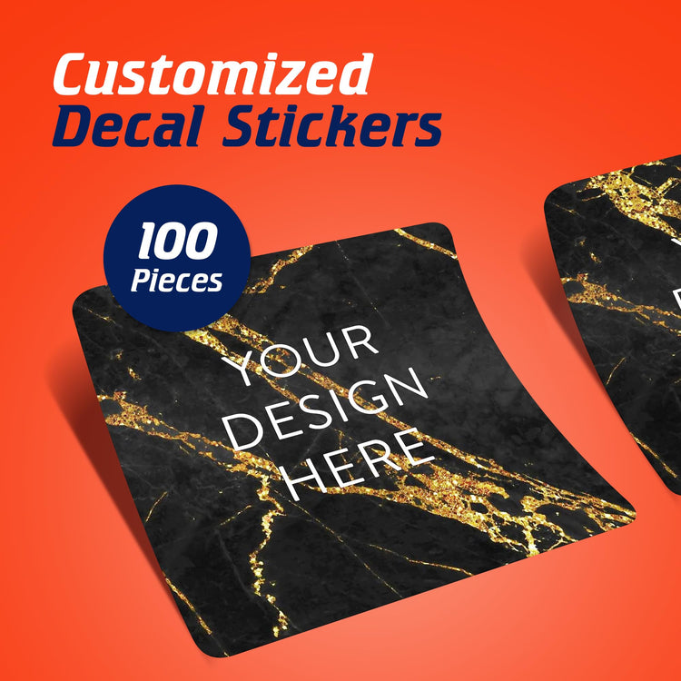 Custom Vinyl Stickers Your Image (100 Count)