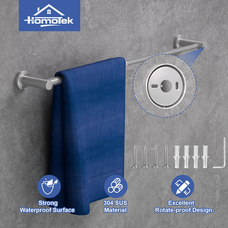2 Pack Adjustable Towel Bar (2 Count)