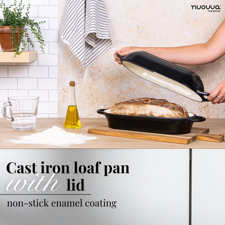 Enamelled Cast Iron Bread Loaf Pot