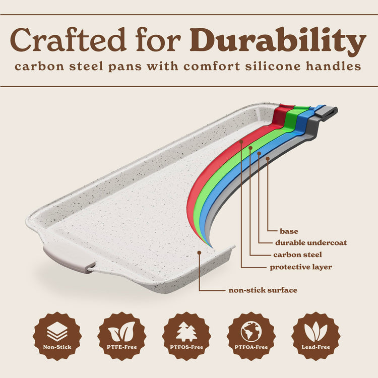 Nonstick Stackable Bakeware Set