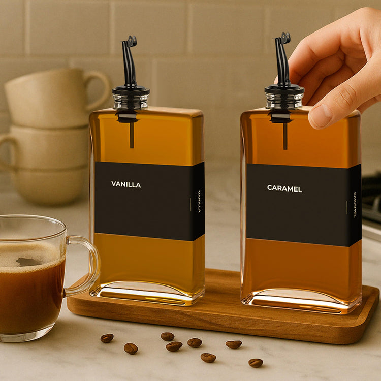 Glass Oil Dispenser for Kitchen (2 Count)