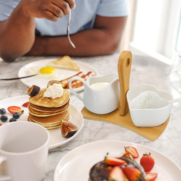 Creamer and Sugar with Carry Tray Set