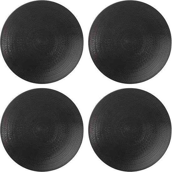Lenox Lx Collective Black Accent Plates, Set of 4, 4.35 LB,White