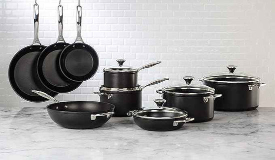 Le Creuset Toughened Nonstick PRO Cookware Set, 3 pc. (10" Fry Pan, 4.25 qt. Saute Pan with Lid)