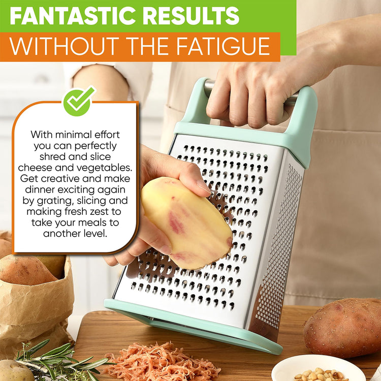 Stainless Steel XL Cheese Grater for Kitchen