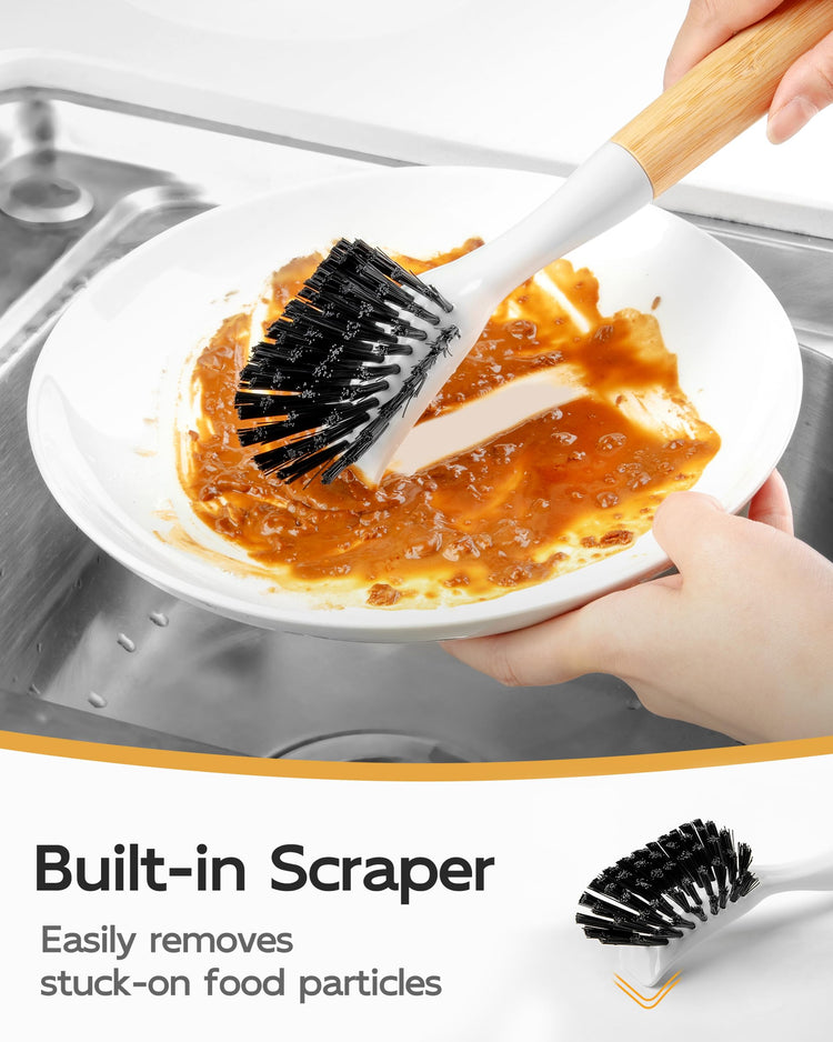 Dish Brush with Handle (2 Count)