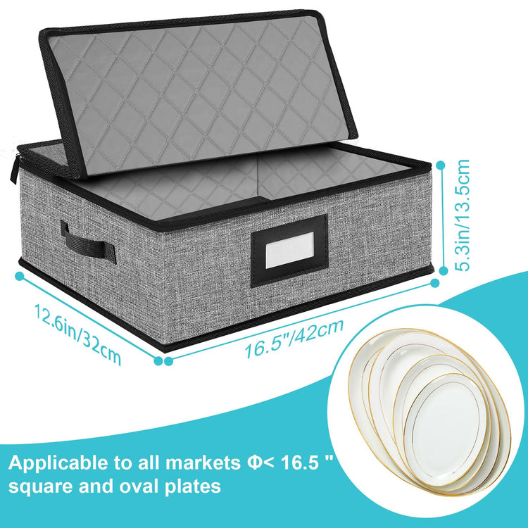 Quilted Platter Storage Case 2PACK (2 Count)